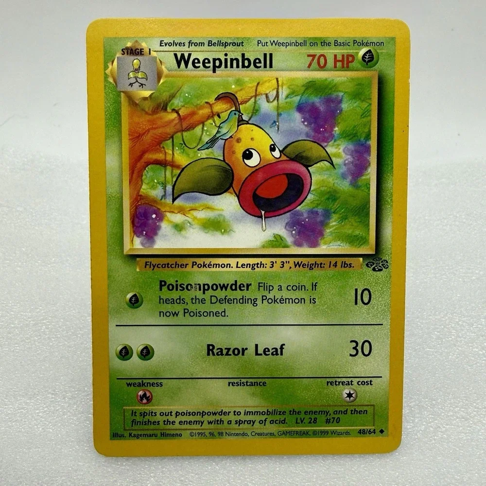 Weepinbell 48/64 Base Jungle Pokemon Non Holo WOTC 1999 LP